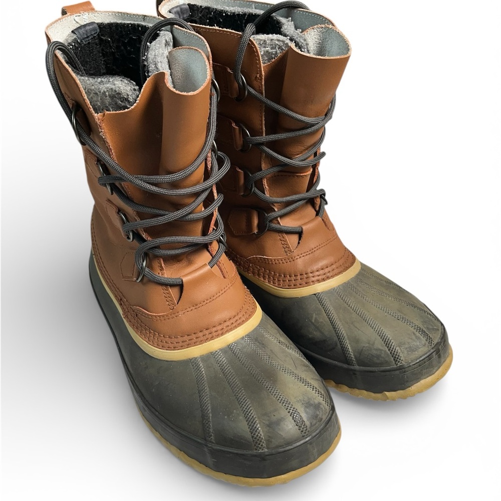 Sorel Men's Tan and Black Snow Boots
